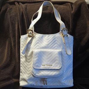 Ted Baker White Quilted Shopper Bag